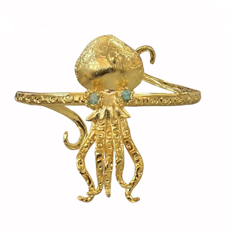 Brazalete pulpo con Esmeralda