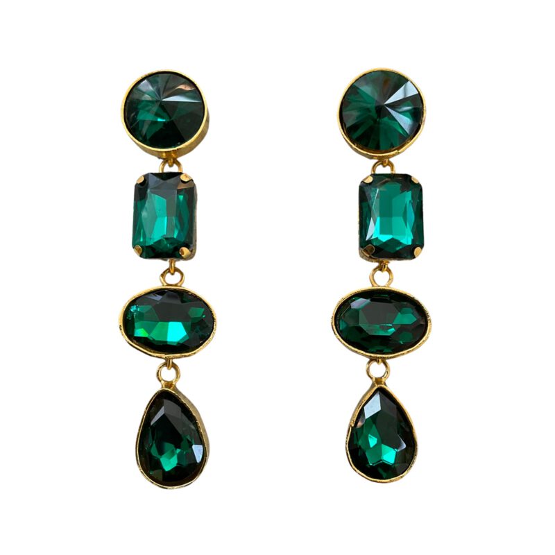 Pendientes Cristales Verdes Cali