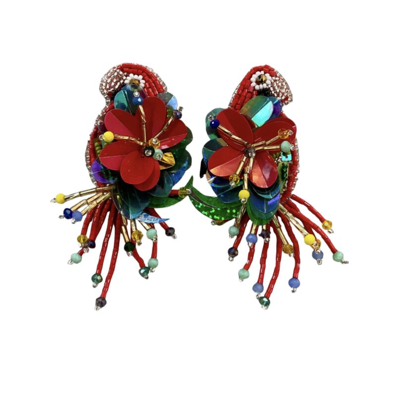 Pendientes Loros hechos a mano