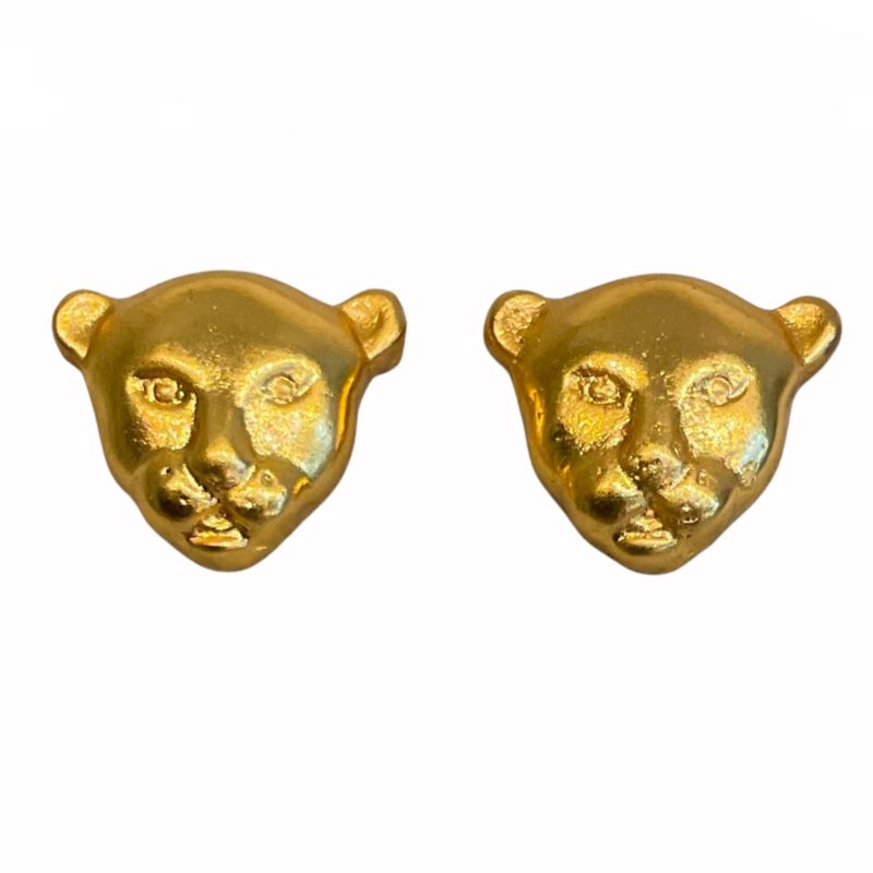 Pendientes artesanales jaguar