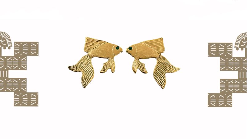 Pendientes artesanales peces