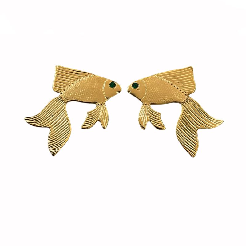 Pendientes artesanales peces