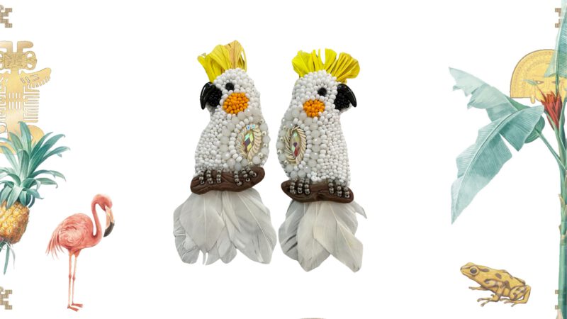 Pendientes cacatua