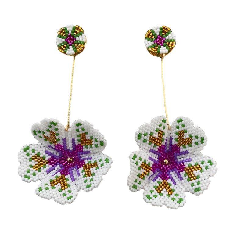 Pendientes doble flor