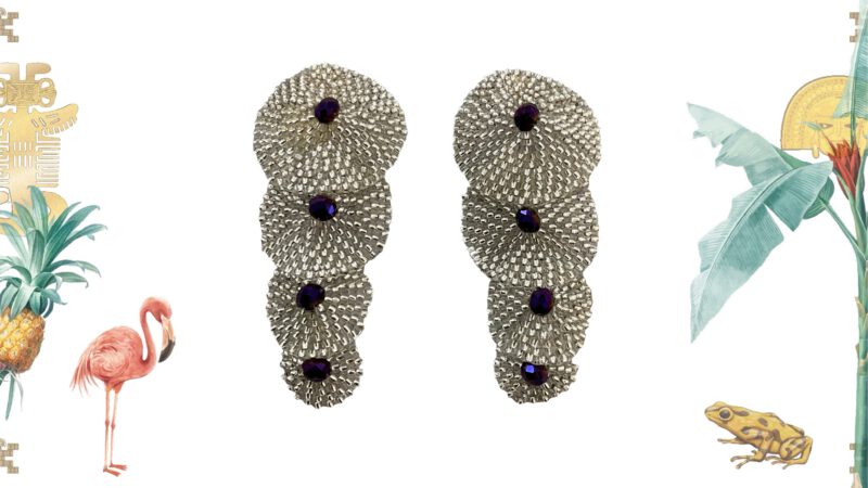 Pendientes medusas plateadas