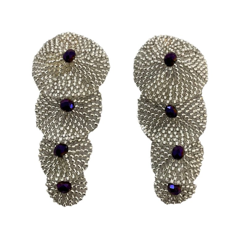 Pendientes medusas plateadas